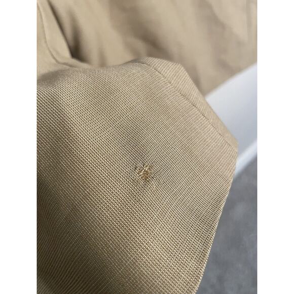 Burberry USA Blazer Suit Jacket Beige Adult 2 Button Size 42R New Pure Wool - Picture 8 of 14